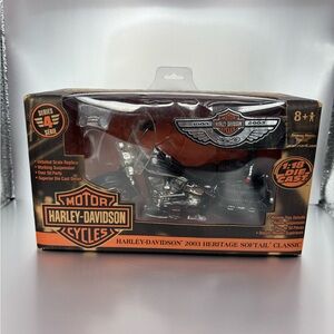 Harley-Davidson Black and Silver Die-Cast Model New in box